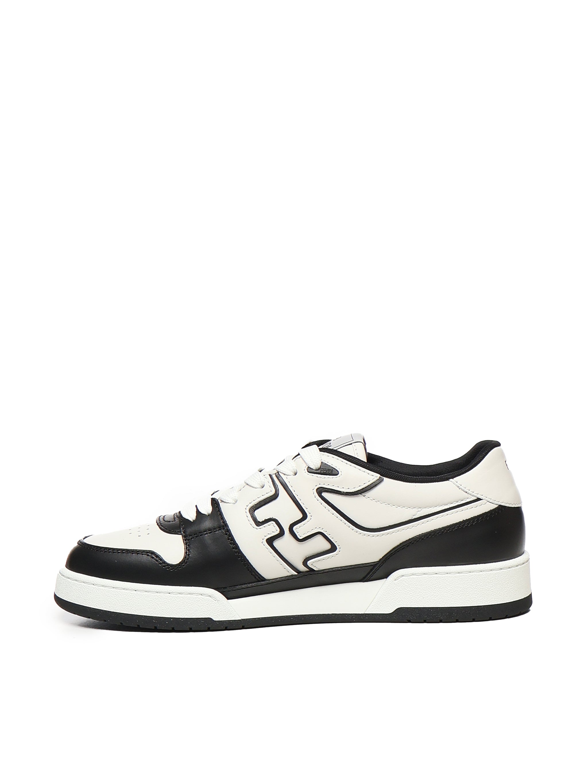 Fendi Sneakers White, Black Calfskin