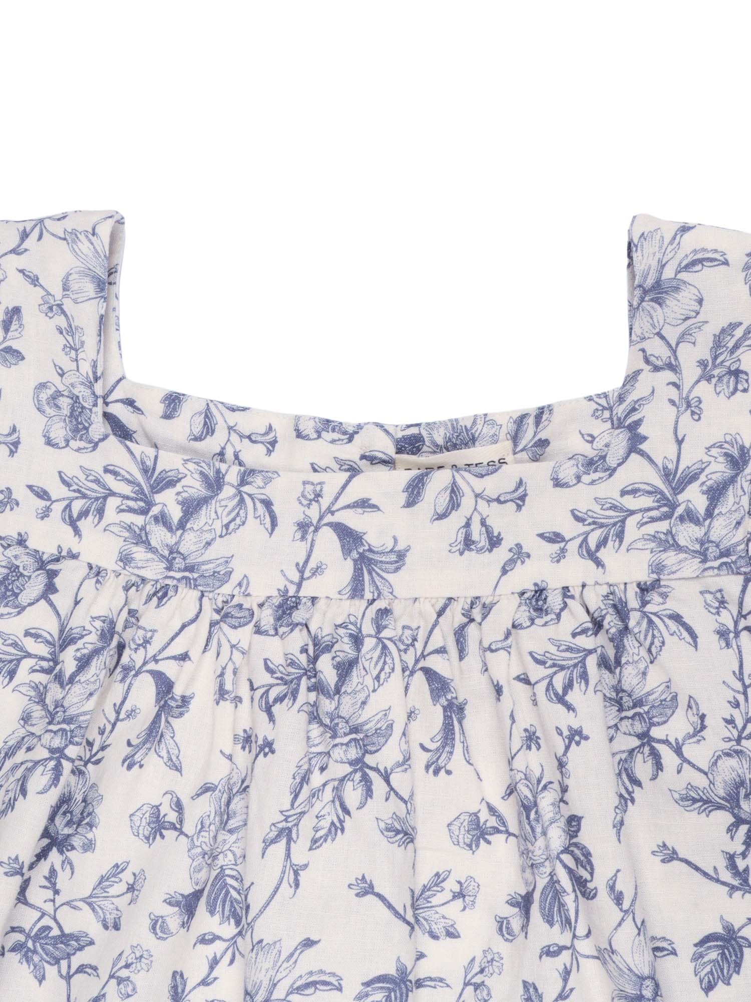 Ada Mini Dress Light Blue Linen Viscose Midi