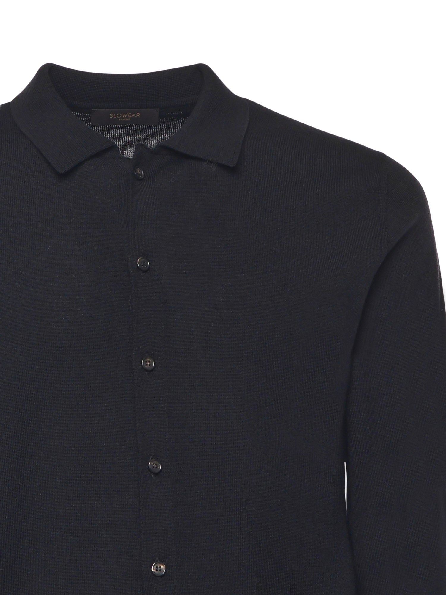 Zanone Shirts Black Virgin Wool