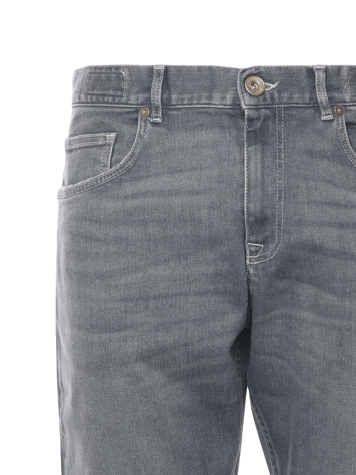 Eleventy Jeans Light Melange Gray Cotton