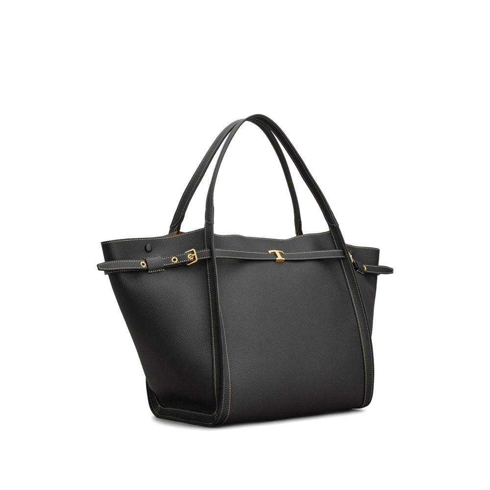 Bag Tods Black Calf Leather: 100