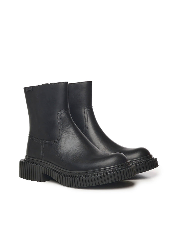 Camper Boots Black Calfskin