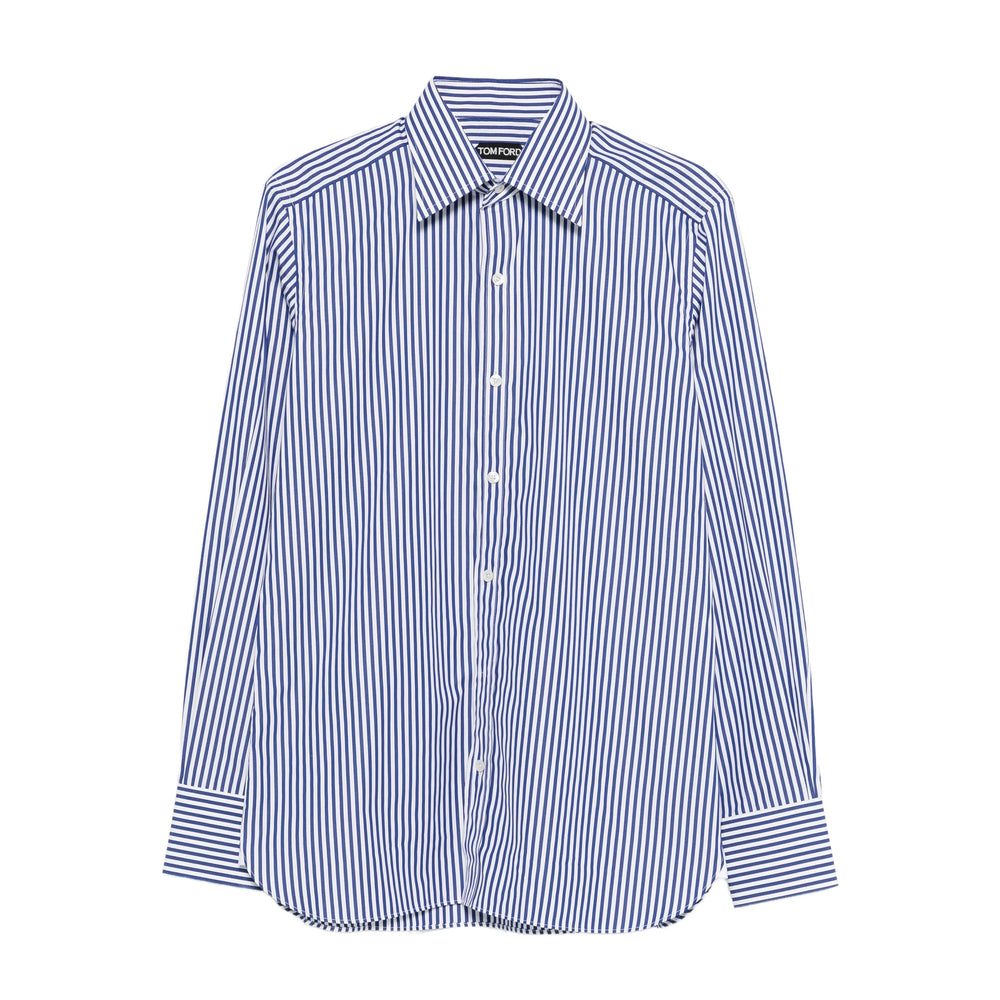 Shirt Tom Ford Blue/white Cotton: 100