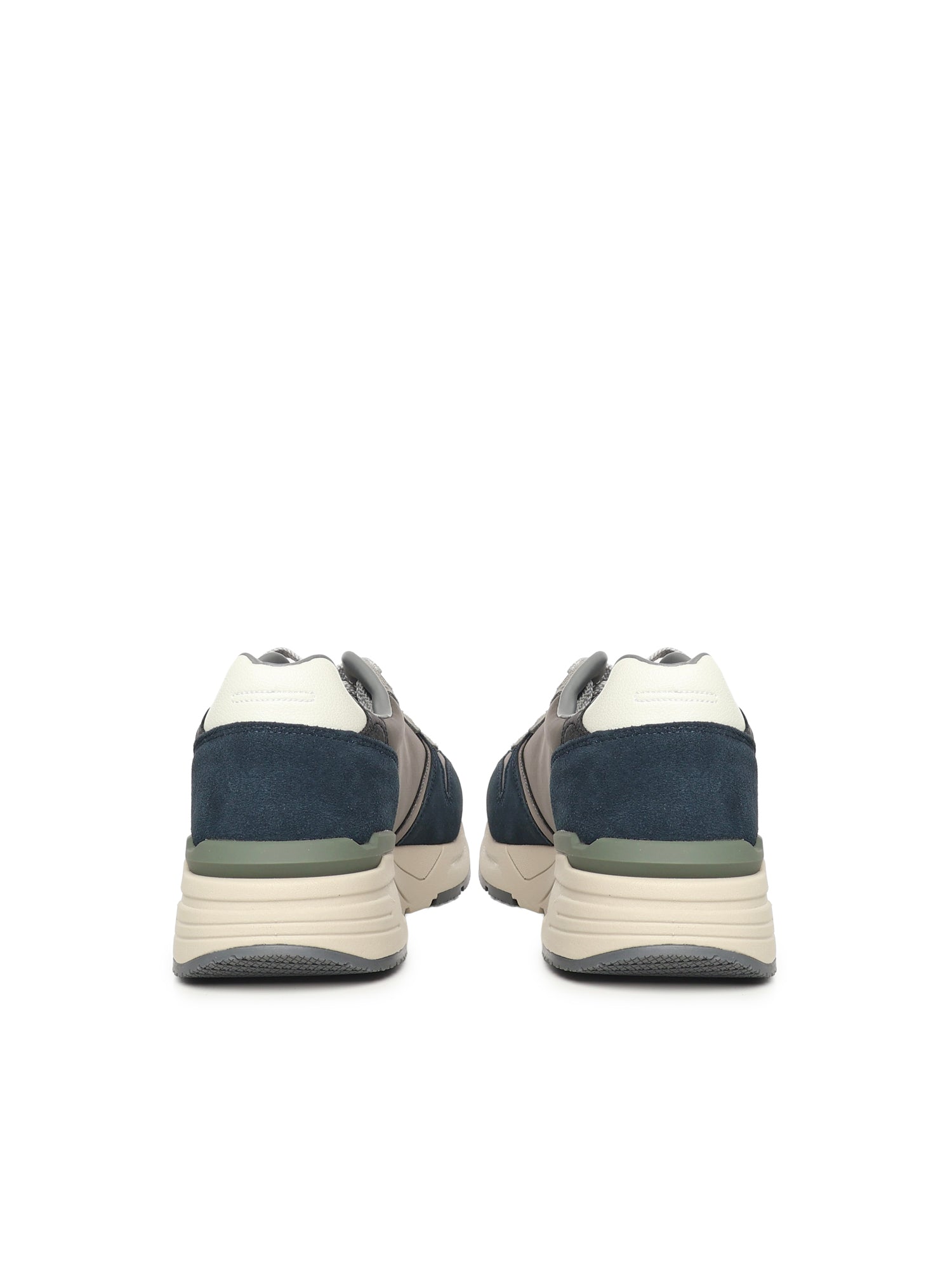 Blauer Sneakers Grey/navy Suede