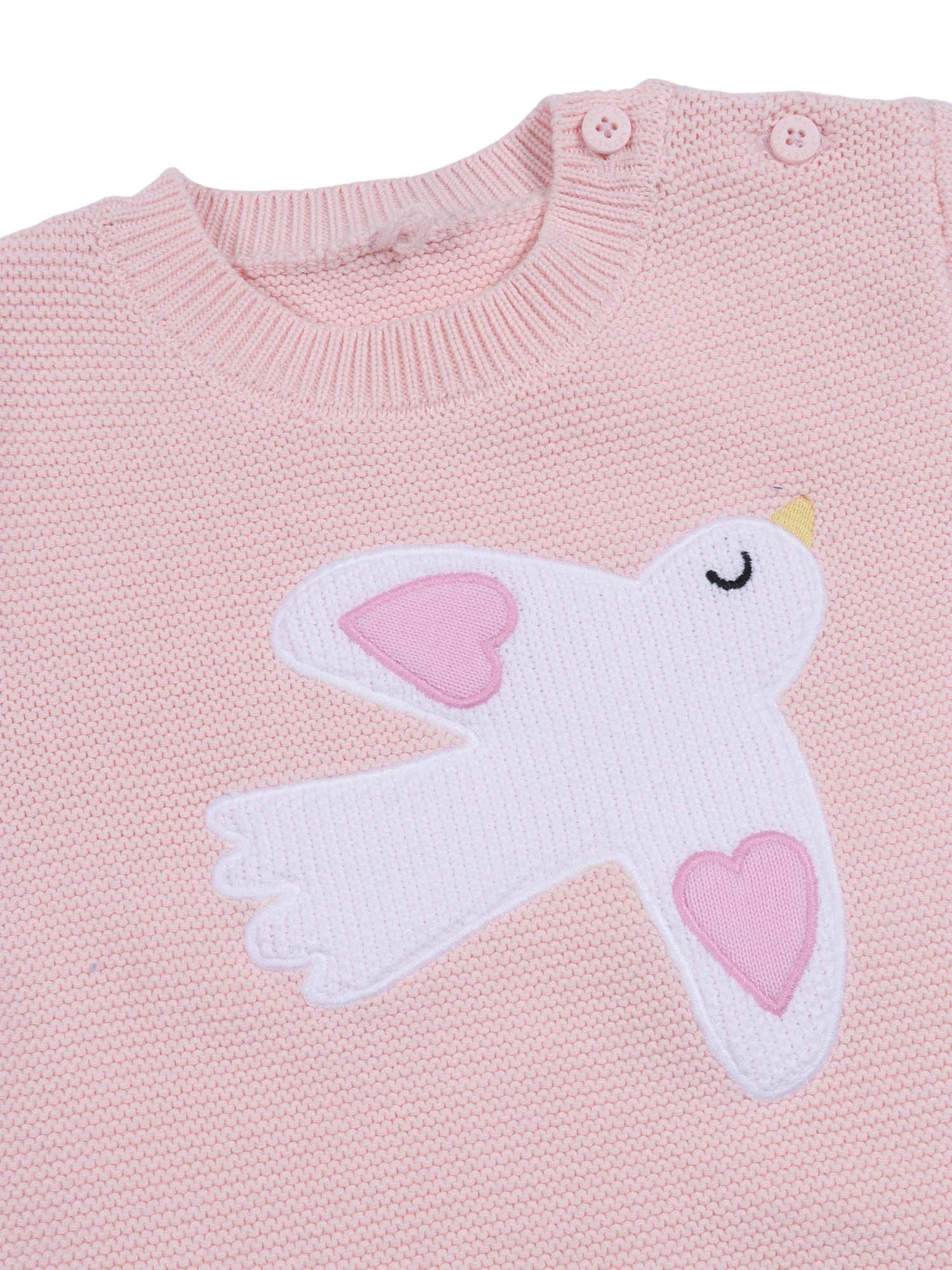 Jumper Pink Cotton Crewneck
