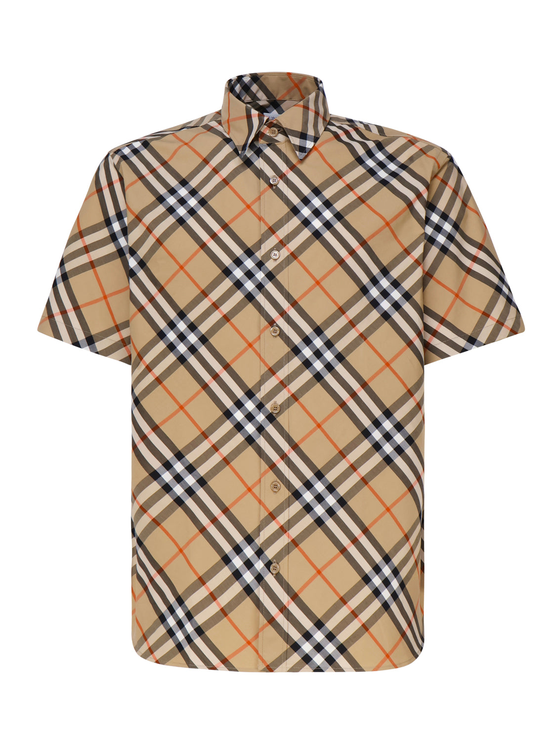 Burberry Shirts Beige Cotton