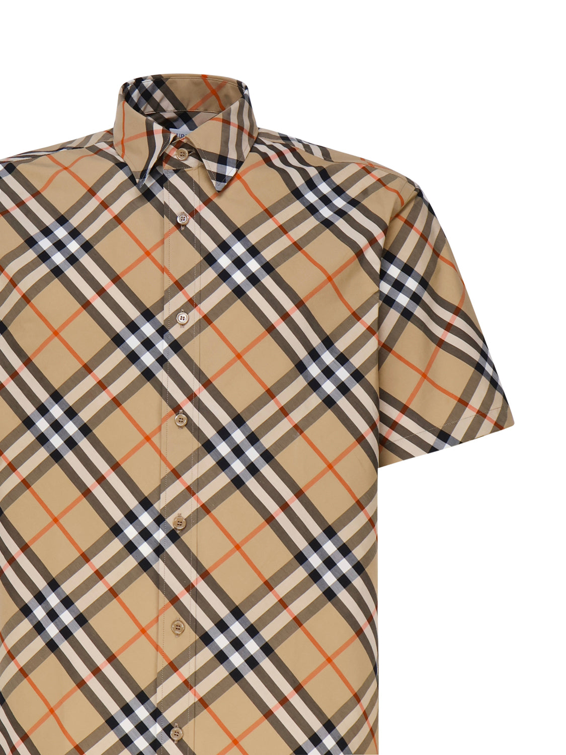 Burberry Shirts Beige Cotton