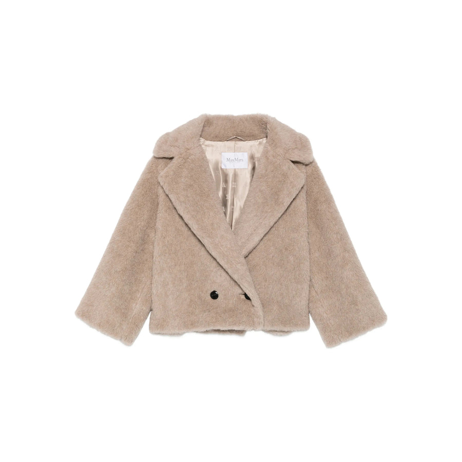 Double-Breasted Cambusa Cashmere Blend Coat Neutrals Cashmere; Lining: Viscose Double Breasted & Peacoats