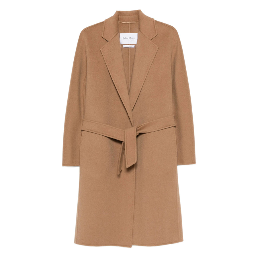 Cashmere Belted Coat Brown Single Breasted