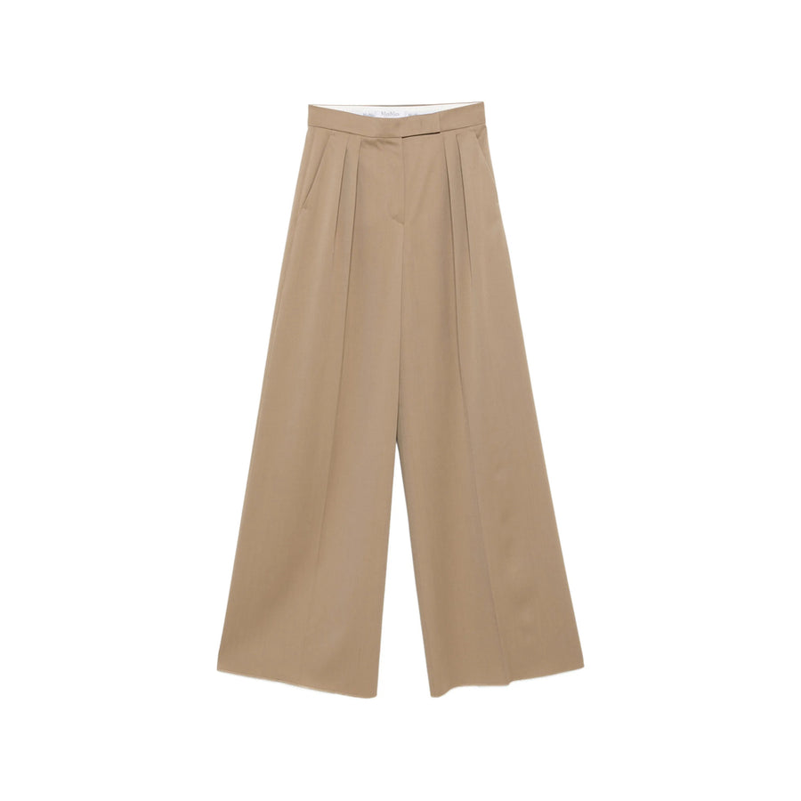 Pleated Trousers Quorum Brown Virgin Wool