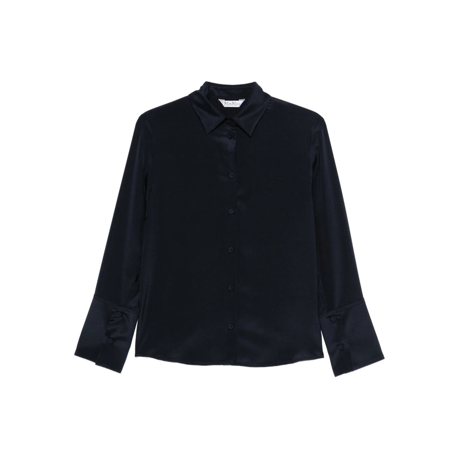 Silk Blouse Blue Blouses