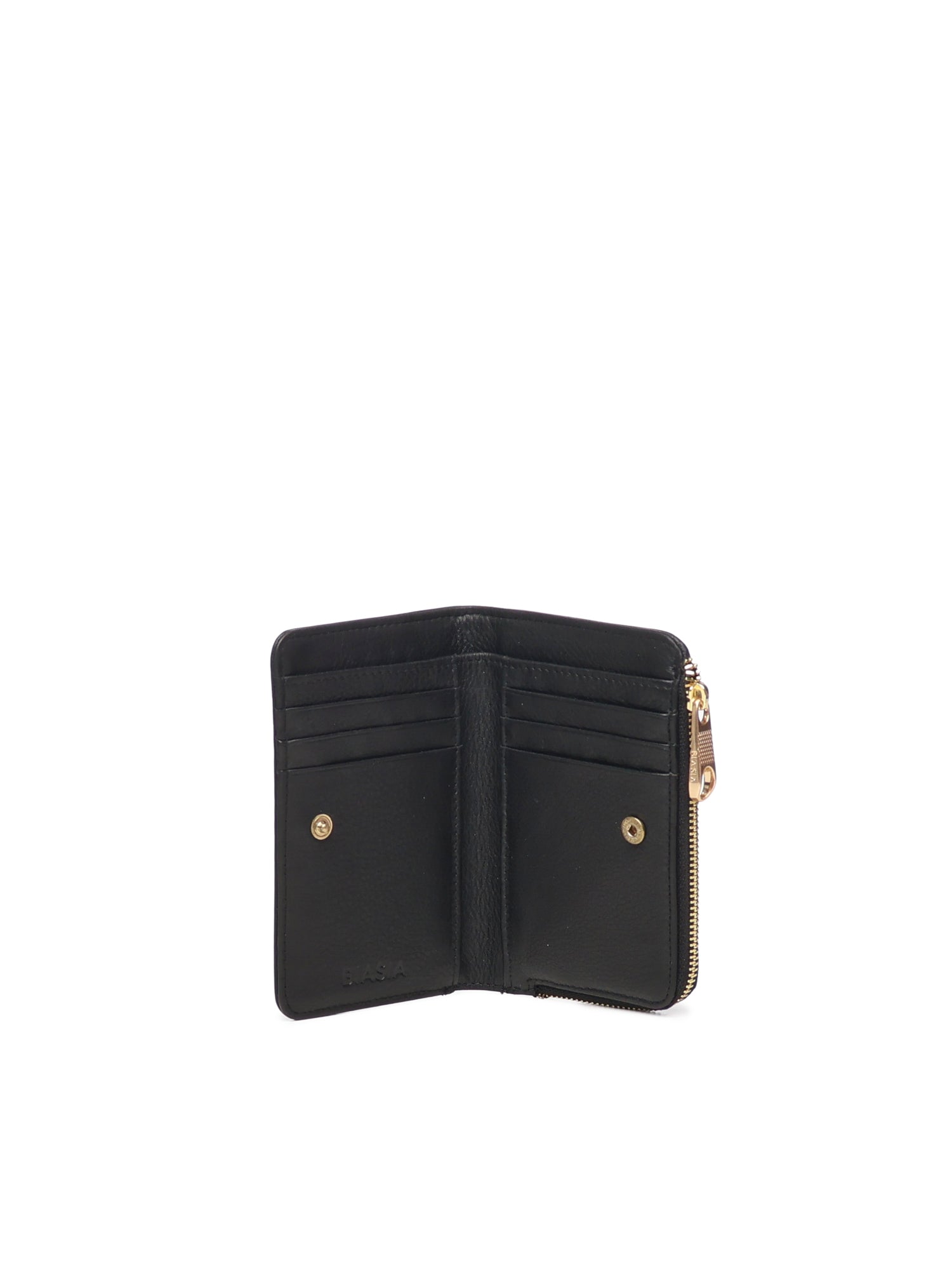 BIASIA Wallets Black Leather