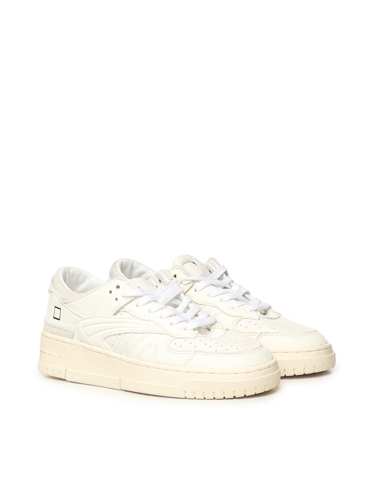 D.a.t.e. Sneakers White Leather