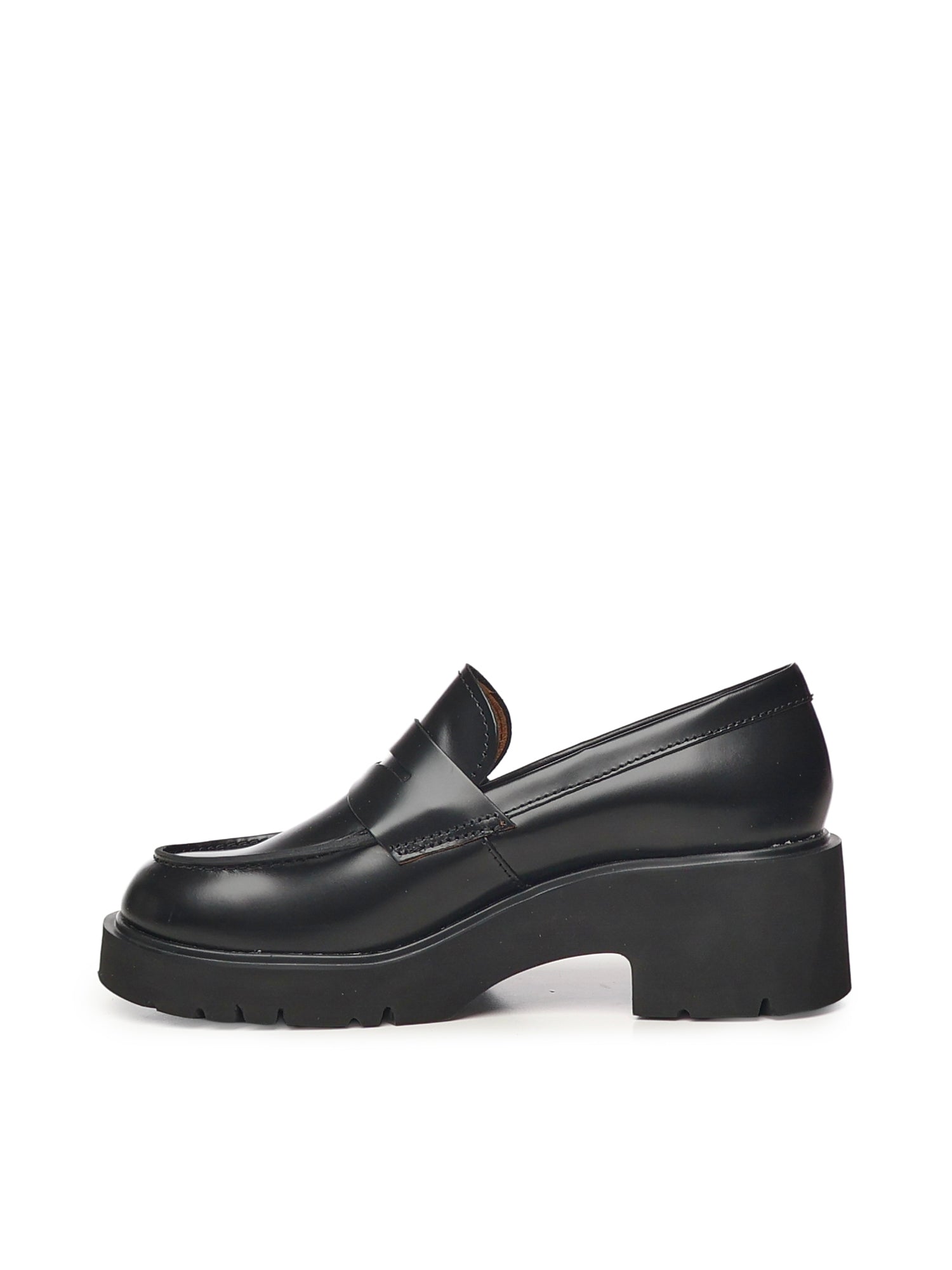 Camper Flat Shoes Black Calfskin