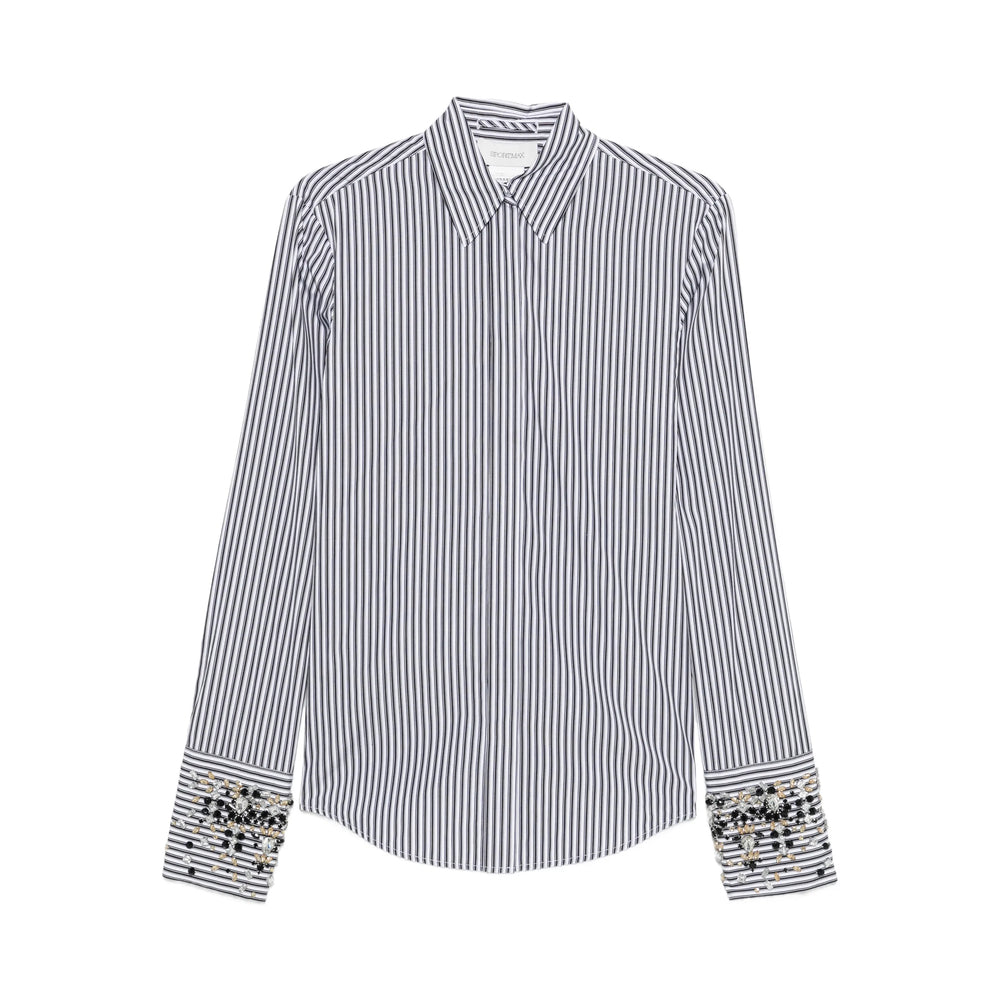 Shirt Sportmax White/black Cotton: 100