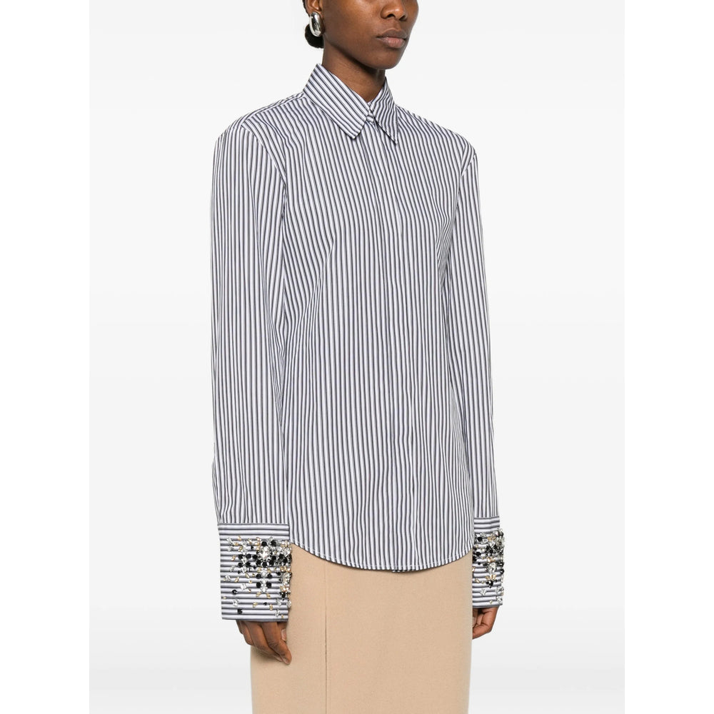 Shirt Sportmax White/black Cotton: 100