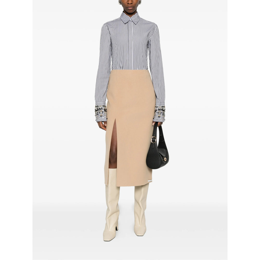 Shirt Sportmax White/black Cotton: 100