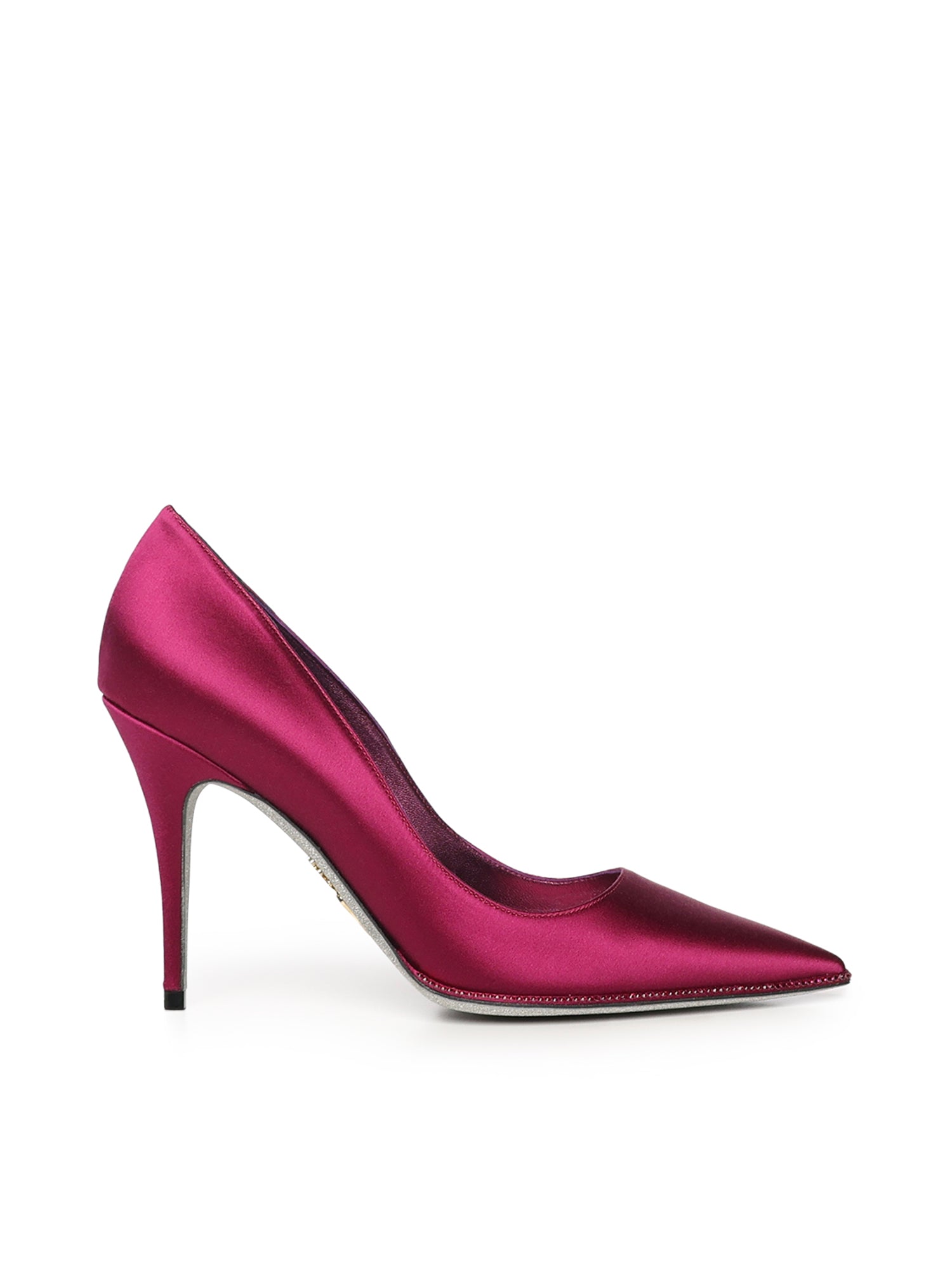 René Caovilla Sandals Purple Satin Satin( Viscose Silk Woven)