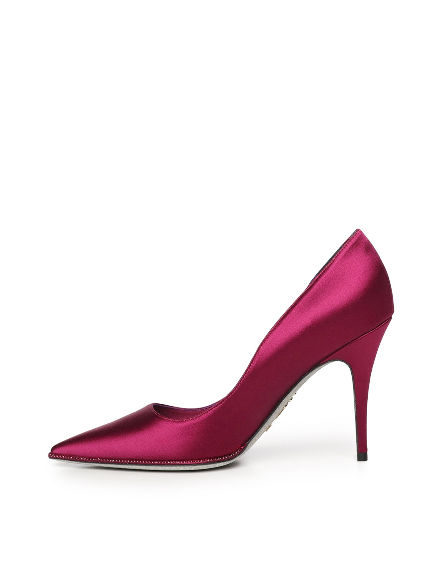 René Caovilla Sandals Purple Satin Satin( Viscose Silk Woven)