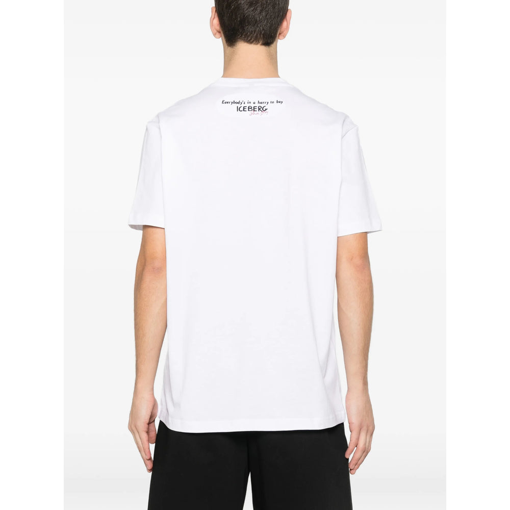 T-Shirt Iceberg White/black Cotton: 100. T-shirts