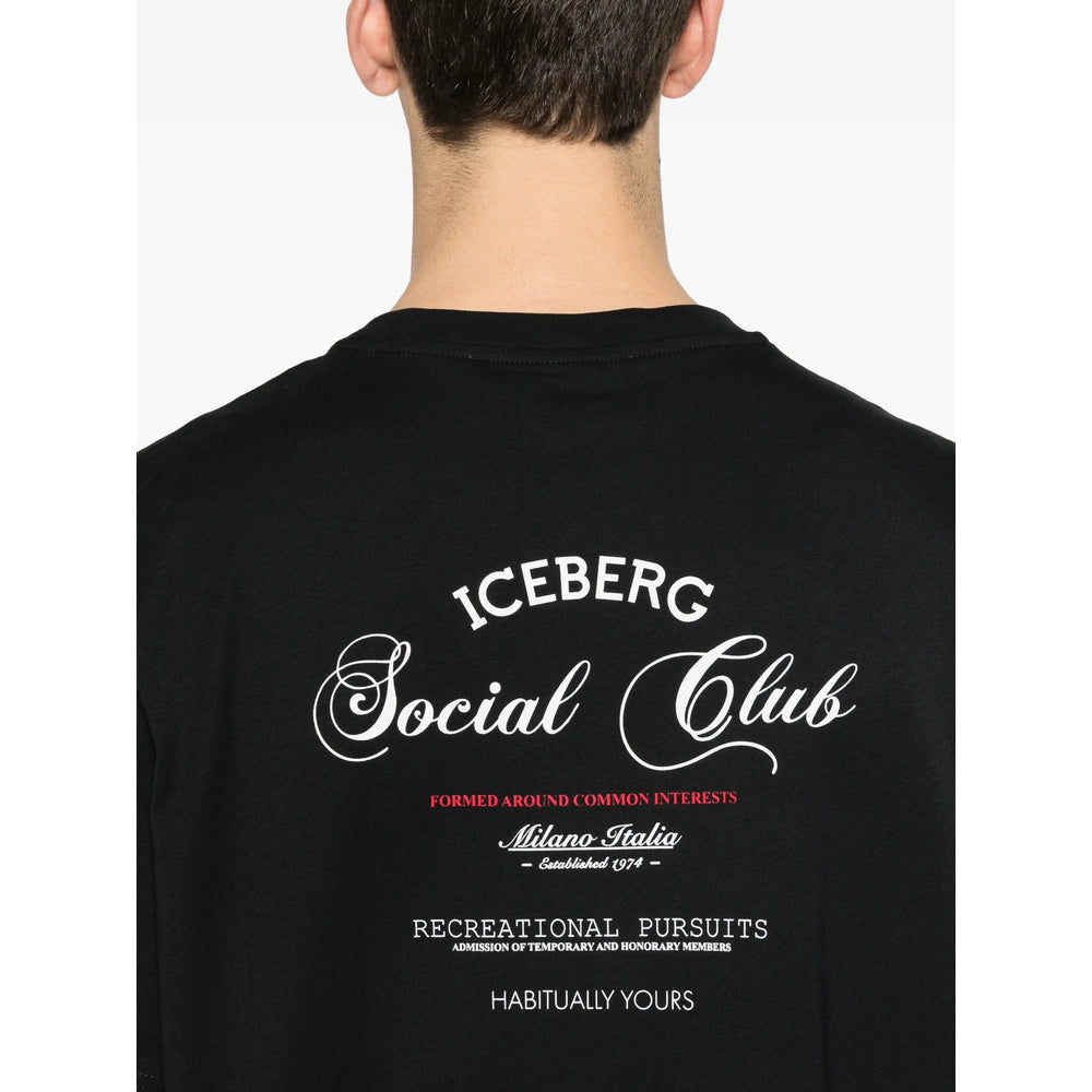 T-Shirt Iceberg Black Cotton: 100. T-shirts