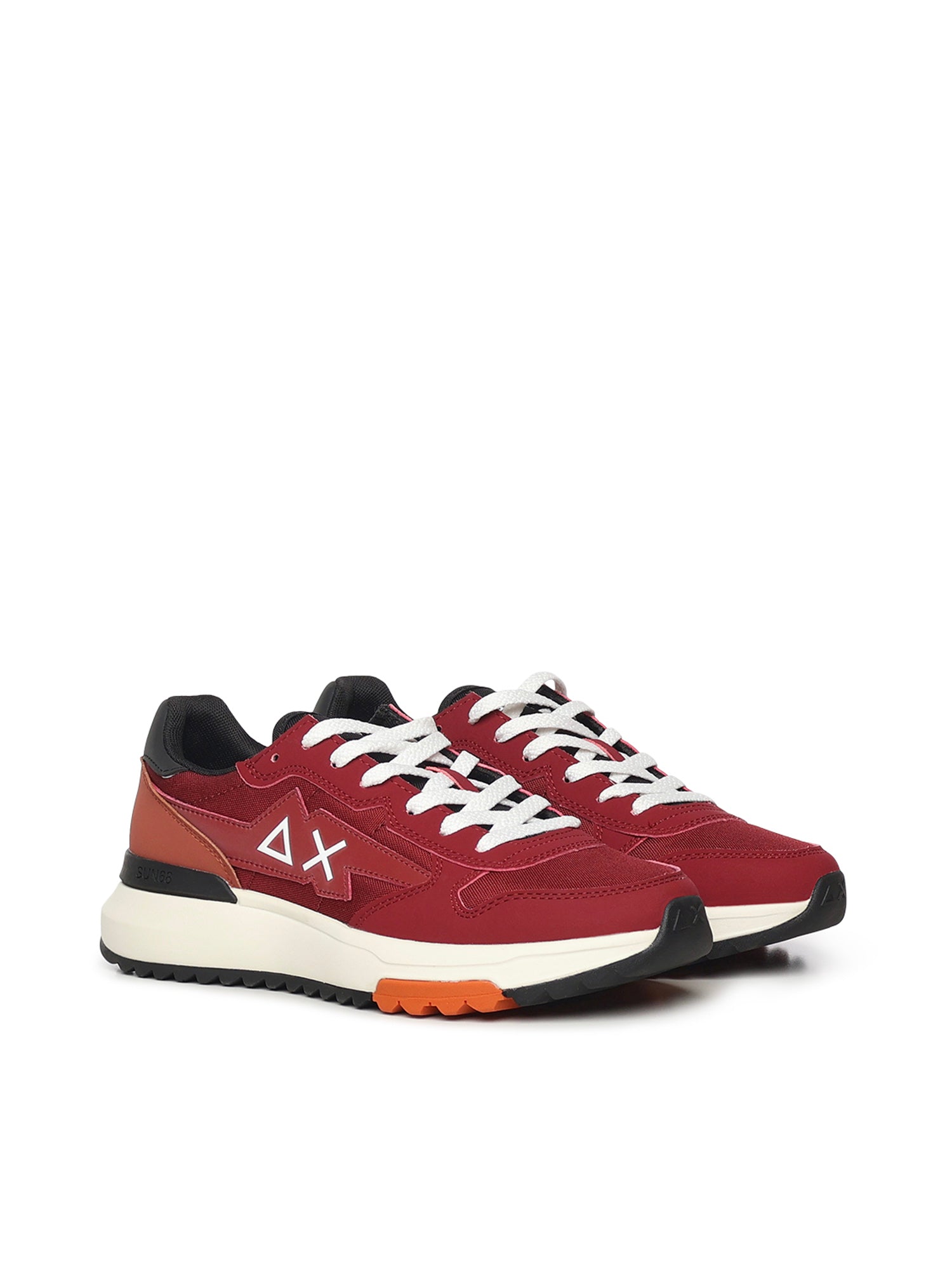 Sun 68 Sneakers Bordeaux Polyurethane