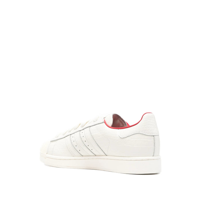 Sneaker Adidas White/red Calf Leather: 100