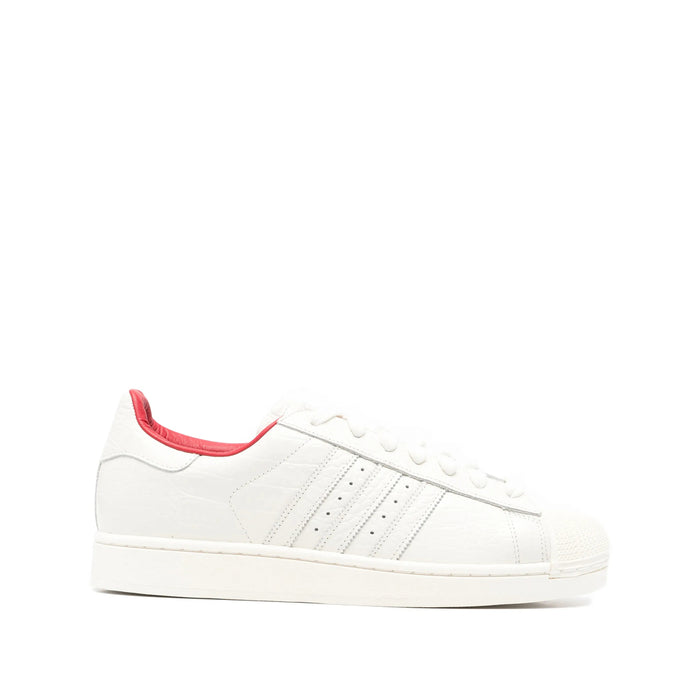 Sneaker Adidas White/red Calf Leather: 100