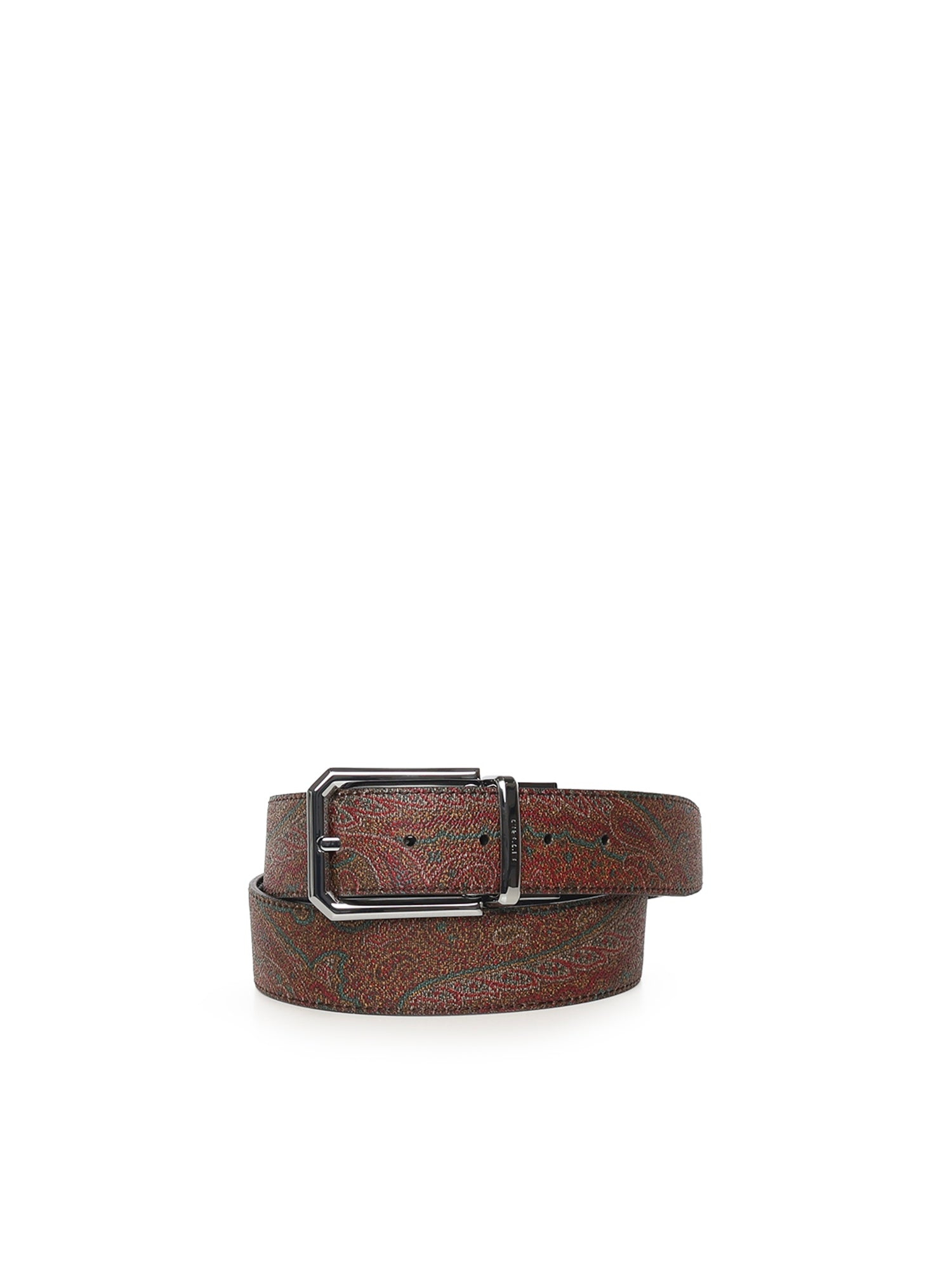 Etro Belts Brown/black Polyester/leather