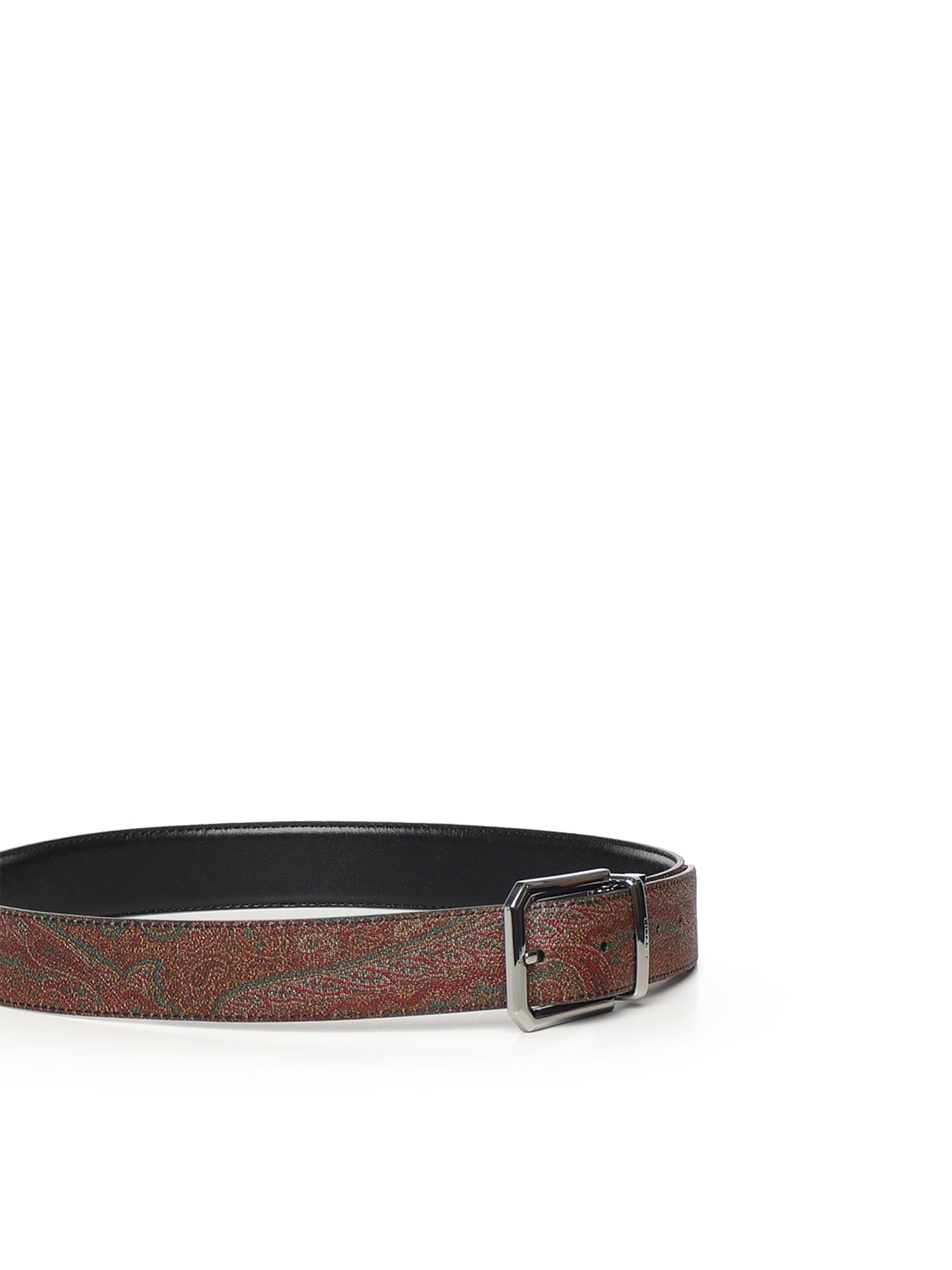 Etro Belts Brown/black Polyester/leather