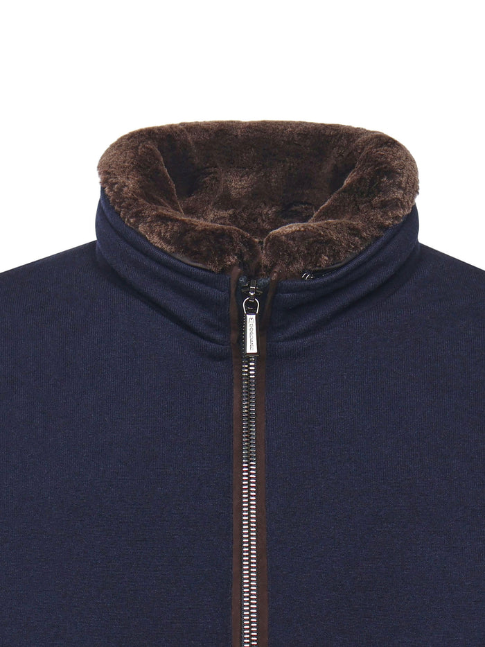 Moorer Coats Blue Virgin Wool
