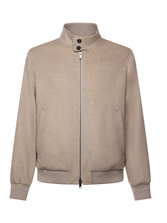 Zegna Jackets Light Taupe Multi-melange Cashmere