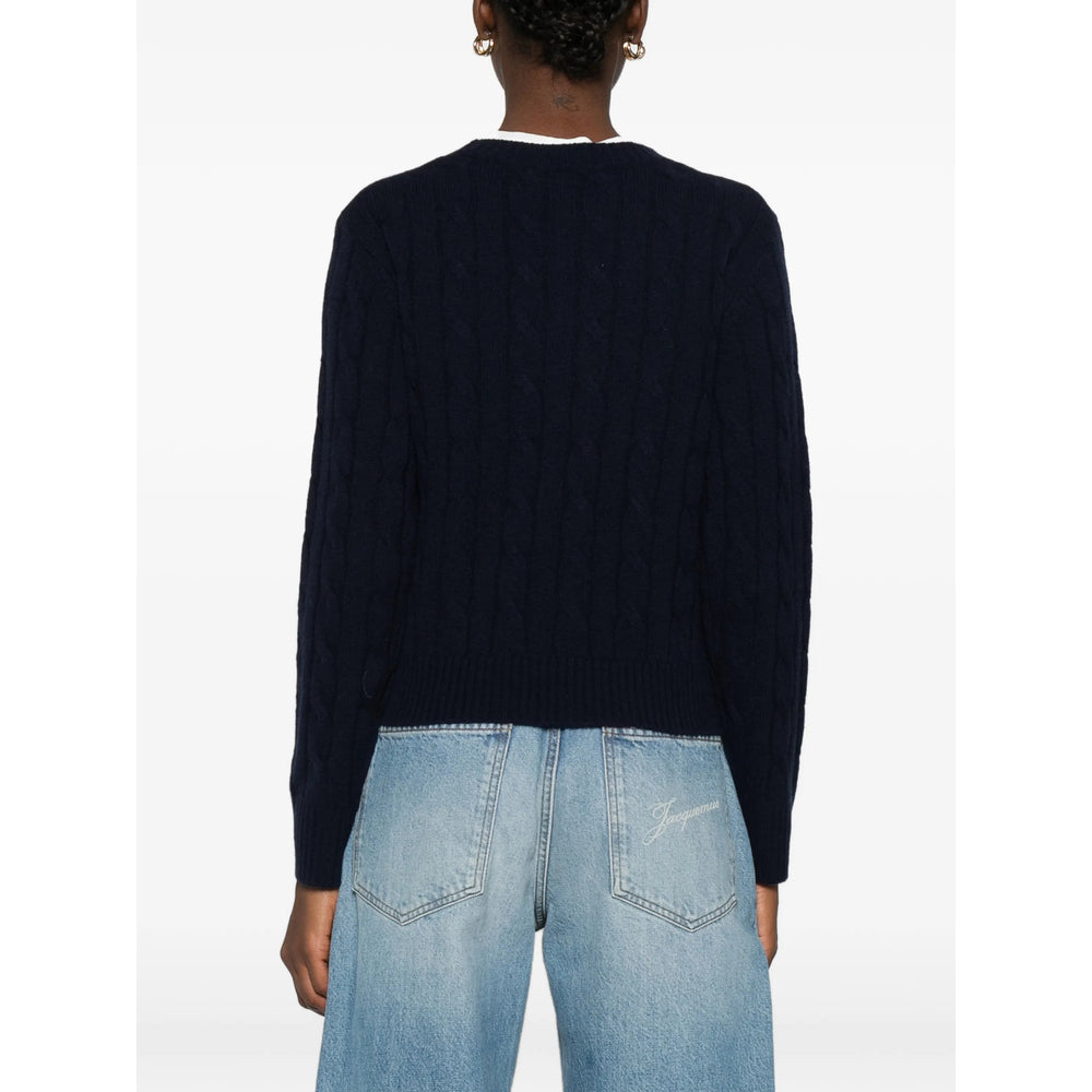 Sweater Sporty & Rich Blue Cashmere: 70