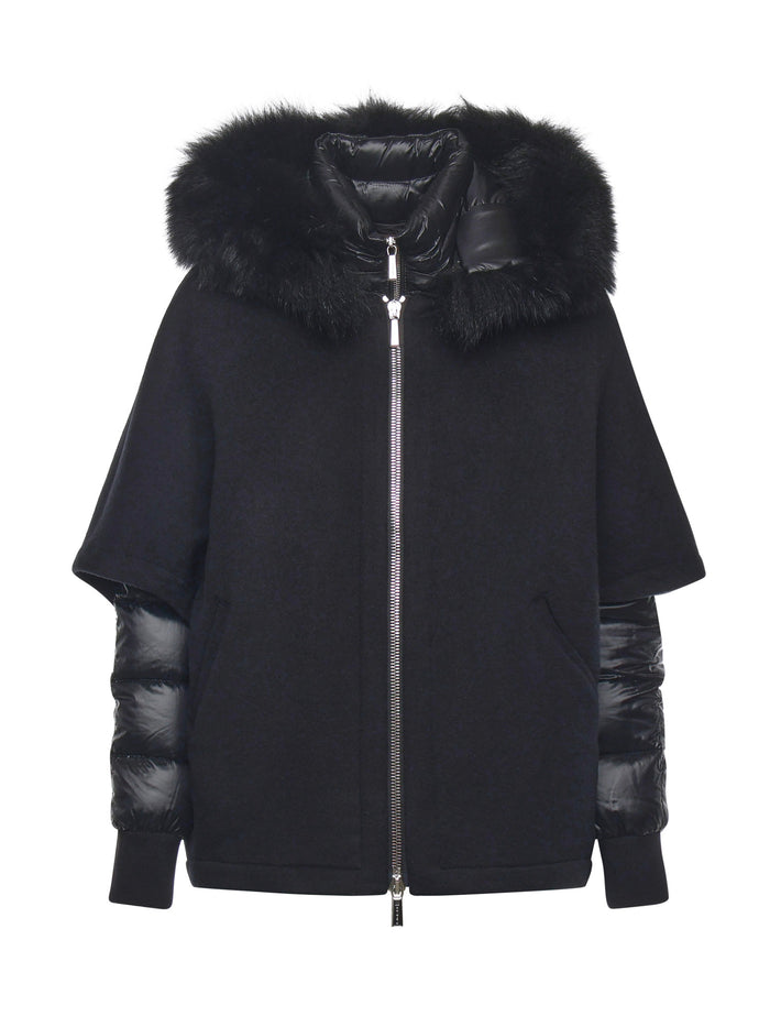 Moorer Coats Black Wool