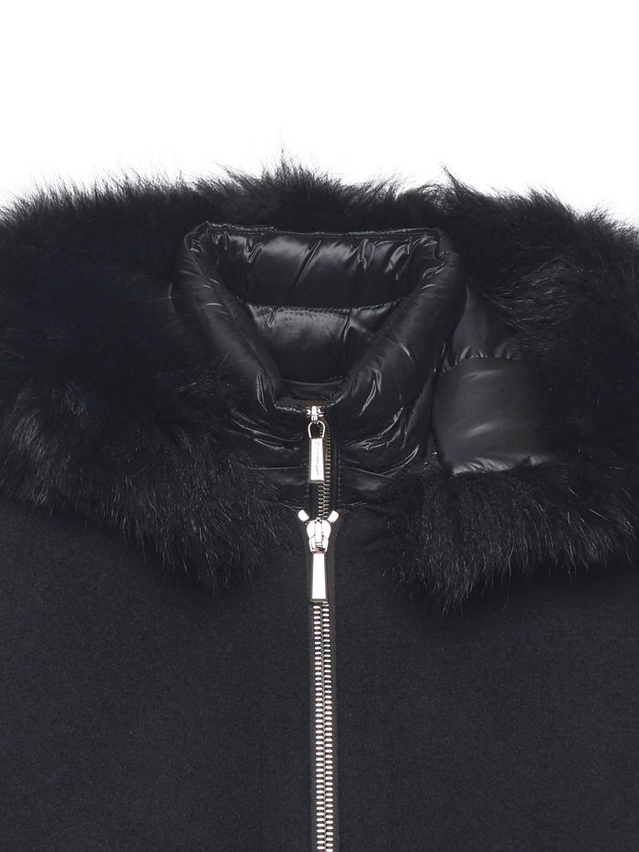 Moorer Coats Black Wool