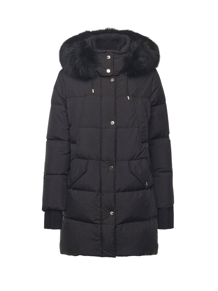 Moorer Coats Black Polyester