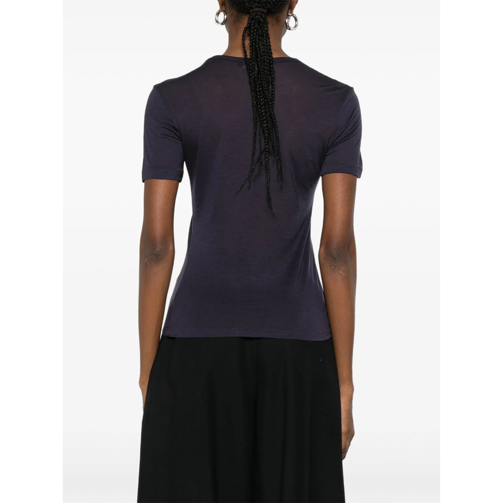 T-Shirt Anine Bing Blue Lyocell: 80. T-shirts