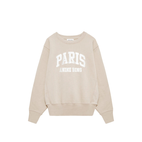 Beige Graphic Print Sweatshirt Neutrals Cotton: 100. Sweatshirts