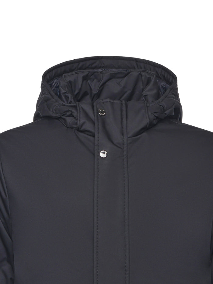 Moorer Coats Blue Polyester