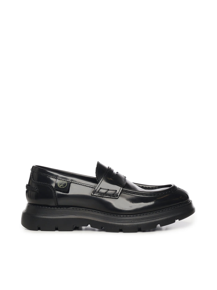 Giuliano Galiano Flat shoes Black Calfskin