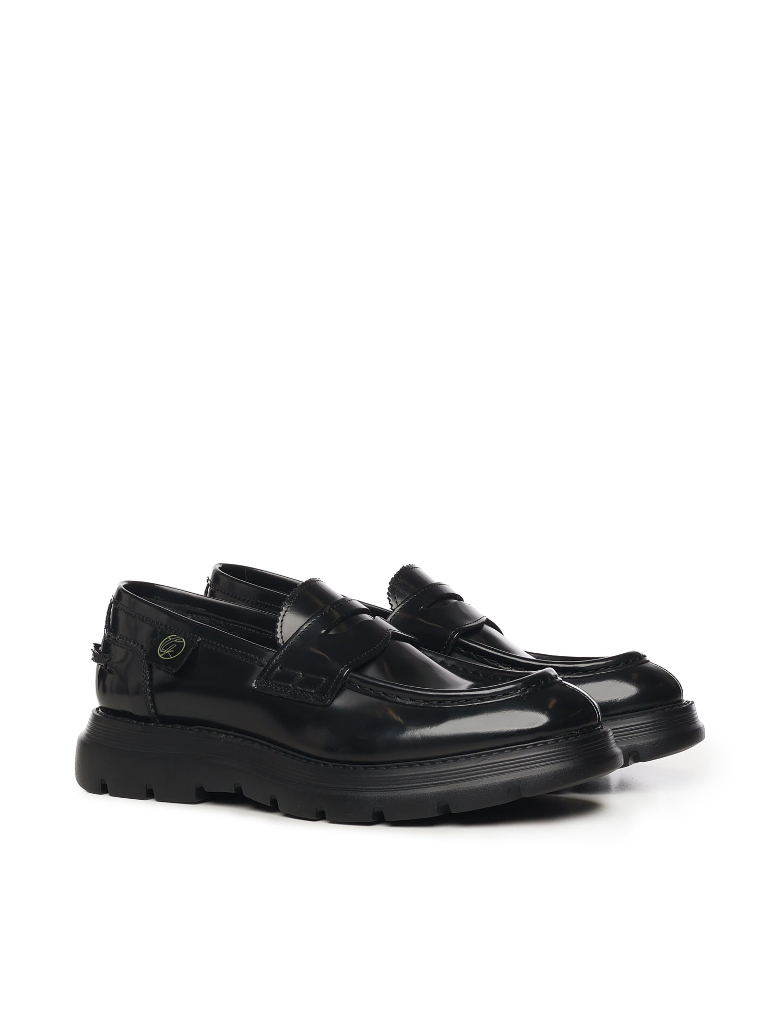 Giuliano Galiano Flat shoes Black Calfskin