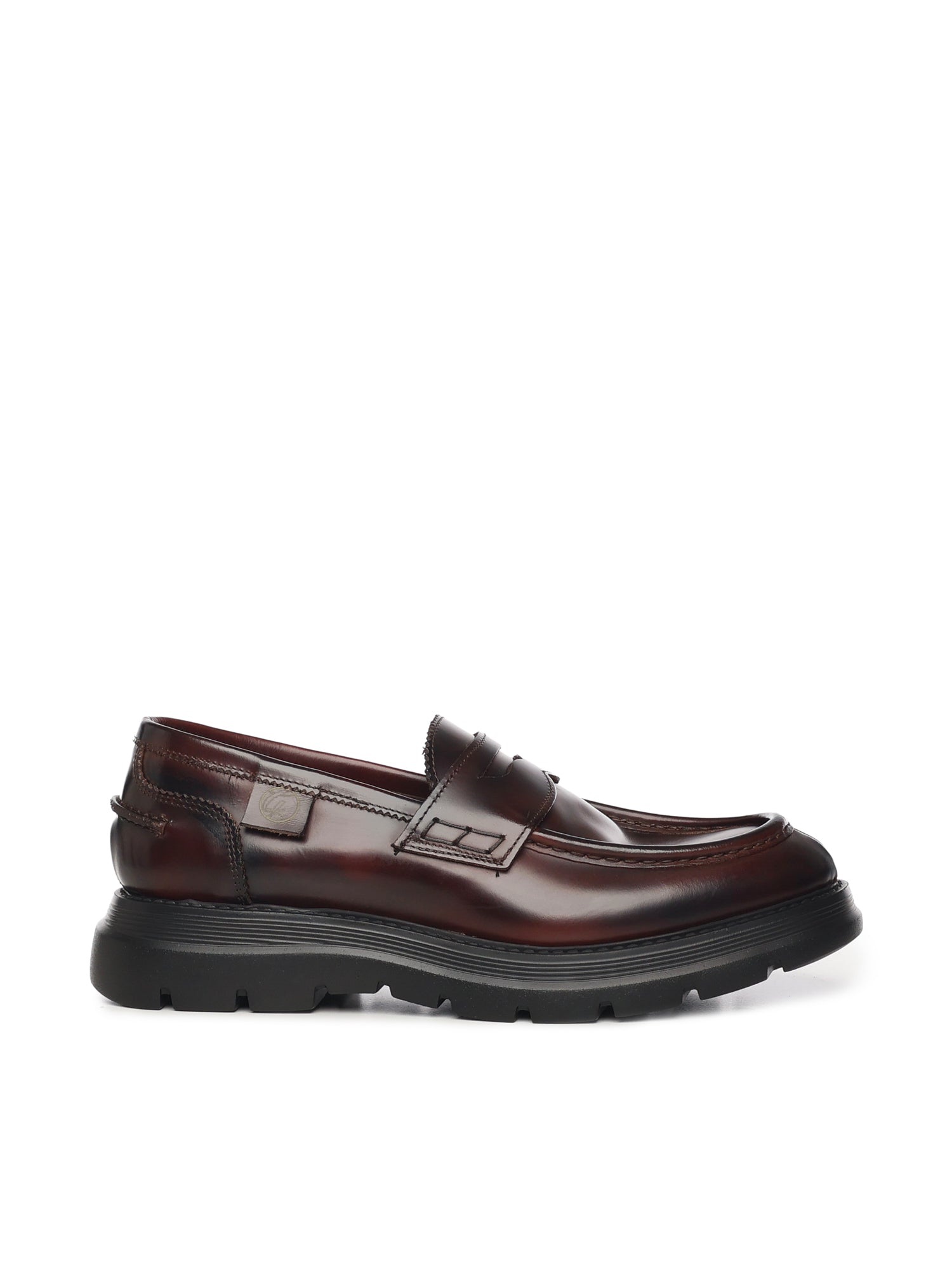 Giuliano Galiano Flat shoes Brown Calfskin