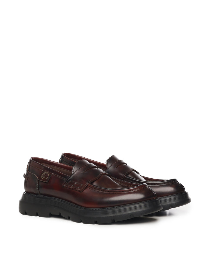 Giuliano Galiano Flat shoes Brown Calfskin