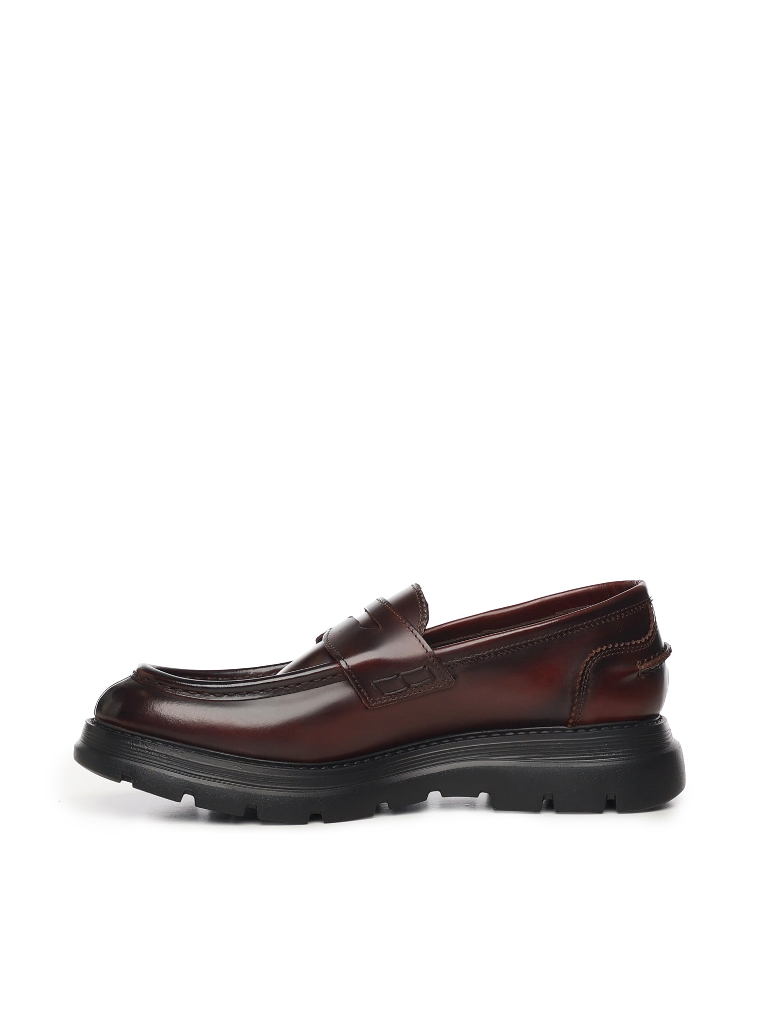 Giuliano Galiano Flat shoes Brown Calfskin