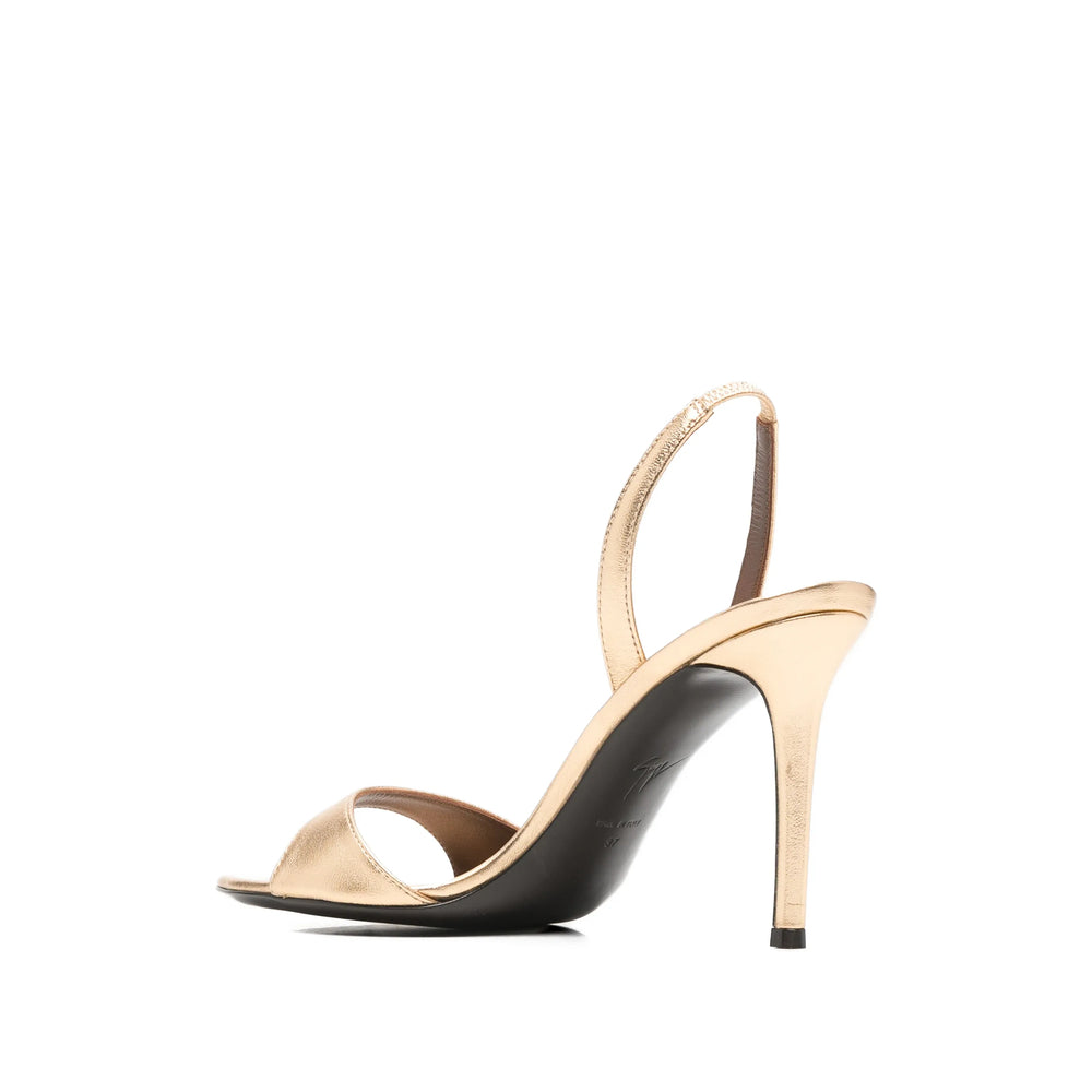 Shoes Giuseppe Zanotti Gold Calf Leather: 100