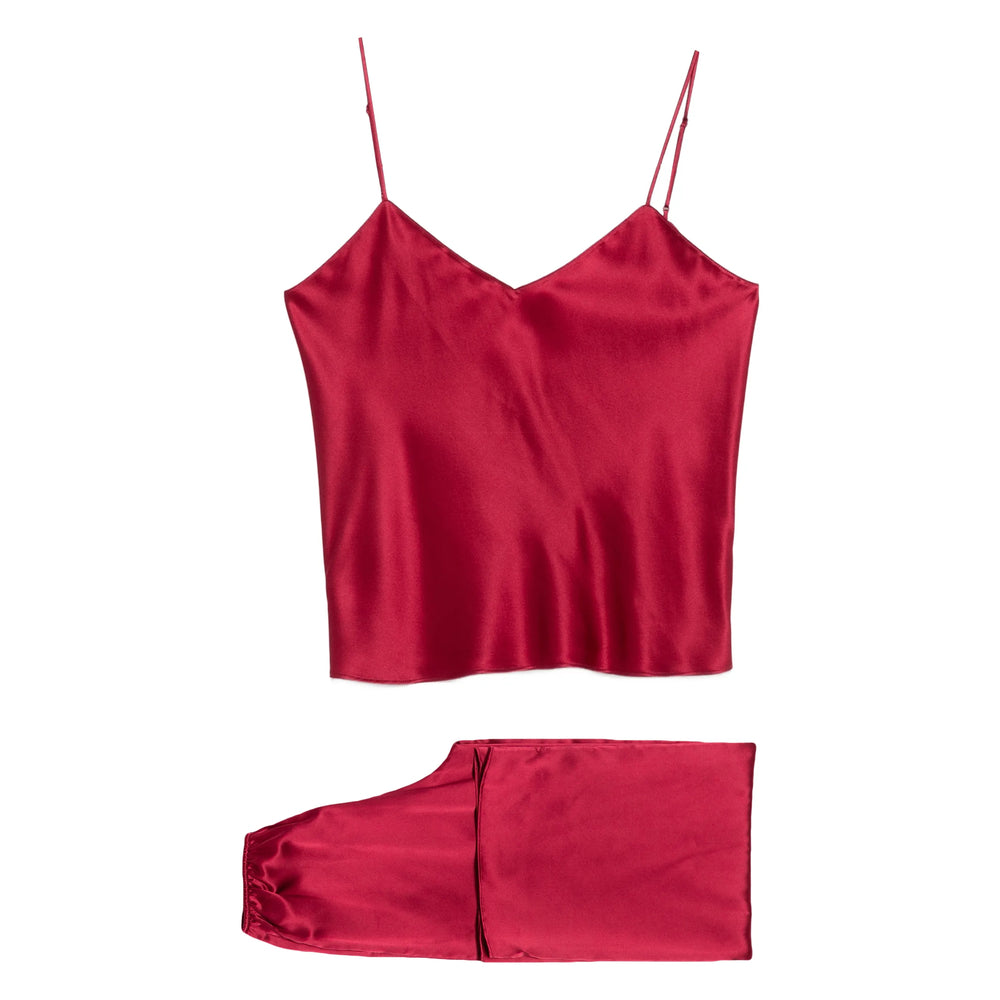 Jumpsuit Olivia Von Halle Red Silk: 100. Jumpsuits