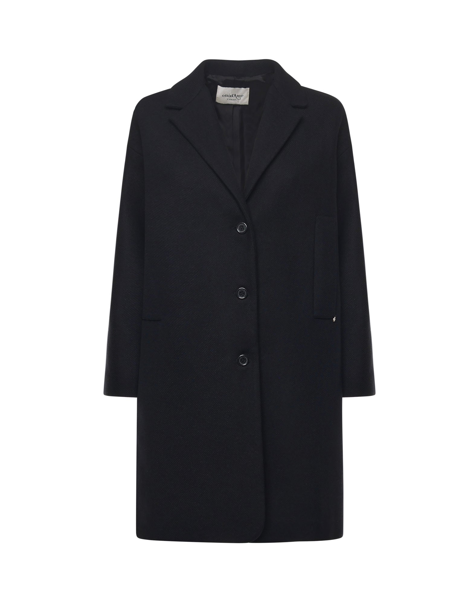 OTTODAME Coats Black Wool