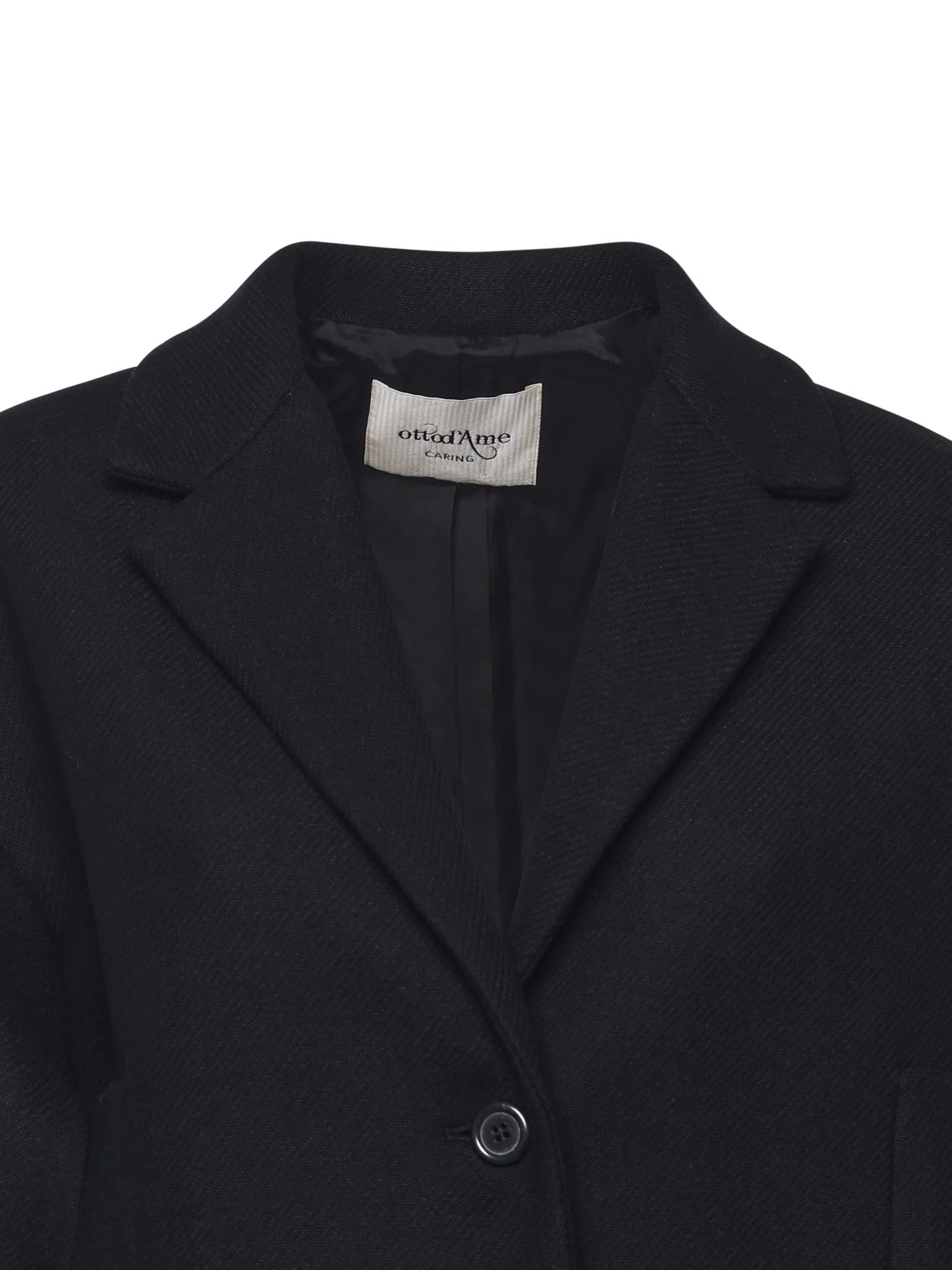 OTTODAME Coats Black Wool