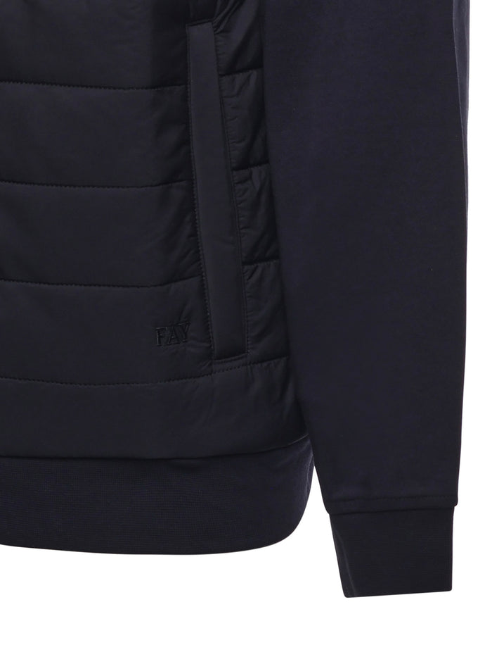 Fay Sweaters Blue Cotton Polyester