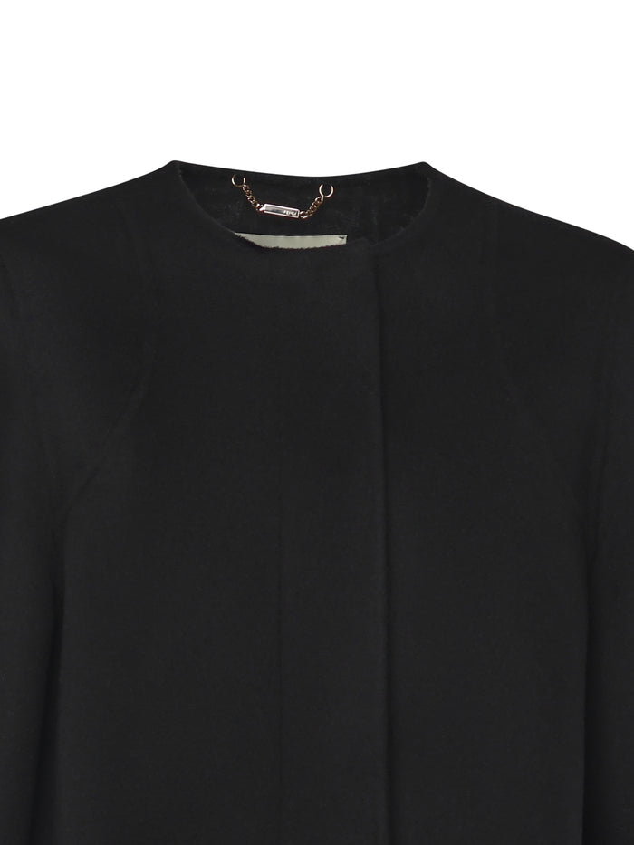 Fendi Coats Black Virgin Wool